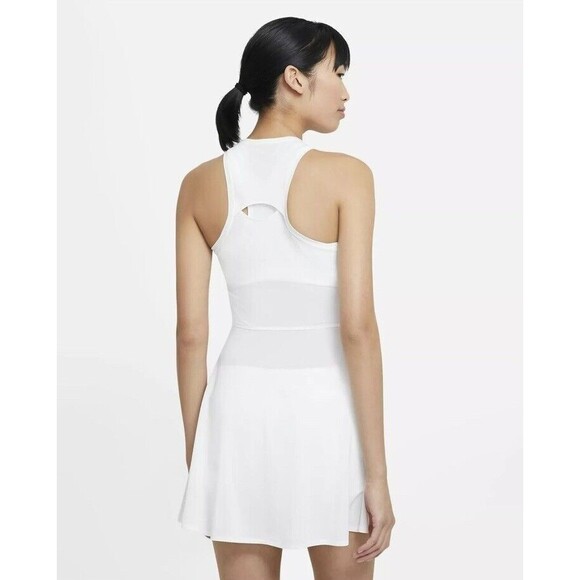 Nike Court Dri-FIT Slim Fit Advantage Tennis Exercise Dress White Size 1X NWTs - Picture 2 of 12